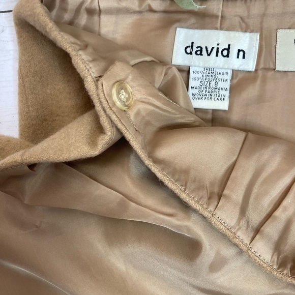 Vintage David N Camel Hair Wrap Skirt - Picture 9 of 12